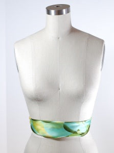scarf as a belt on mannequin