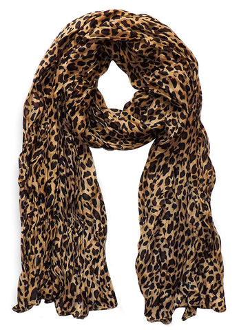 Leopard Crinkle Scarf