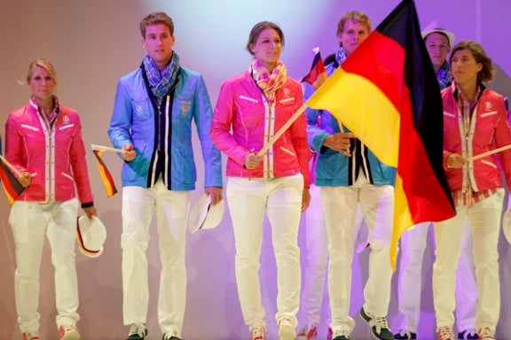 2012 Olympians from Germany wearing scarves