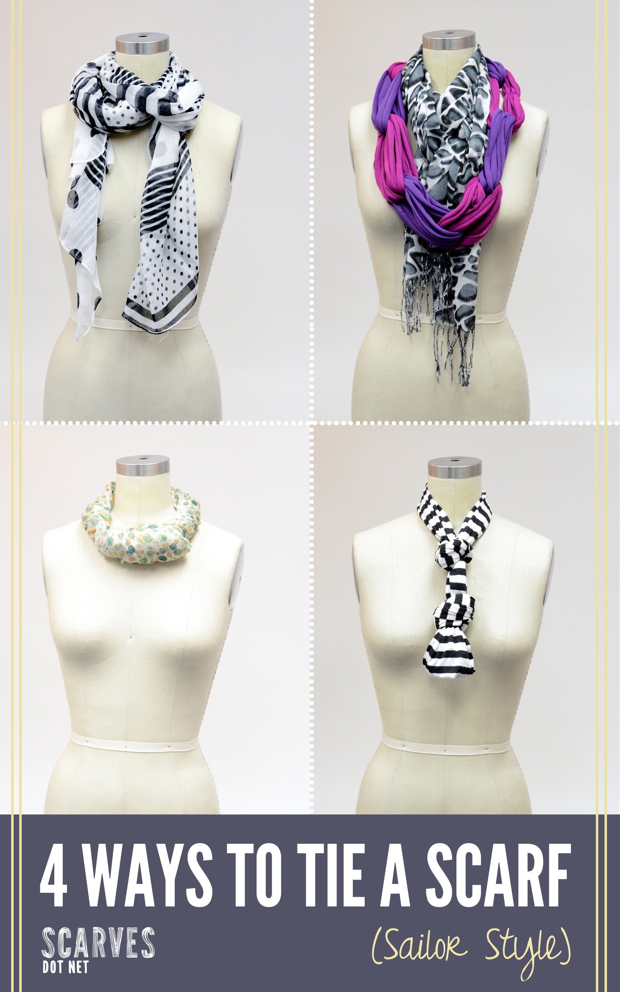 Fashionable ways to style a scarf