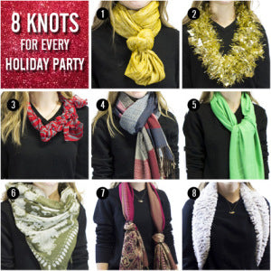 holiday scarf knots