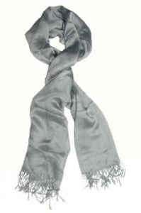 solid color gray scarf