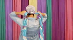 Step 4 How to tie a Side Scarf Pony