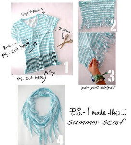 DIY summer scarves