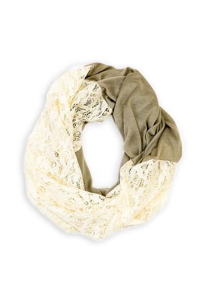 how to make an infinity scarf with lace