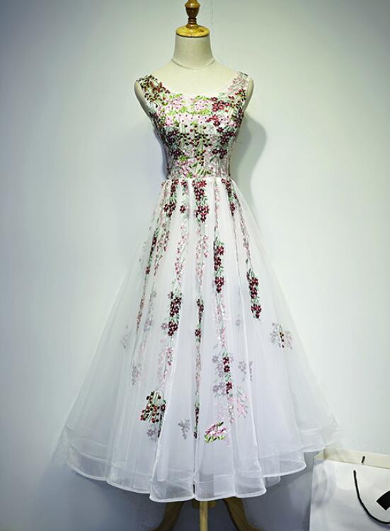 floral tea length dress