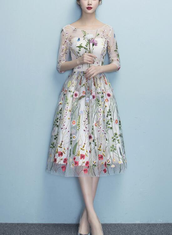 floral dress knee length