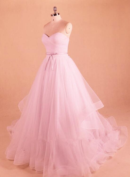 light pink gown