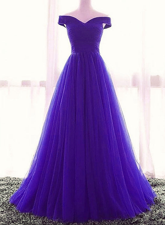 blue purple prom dress