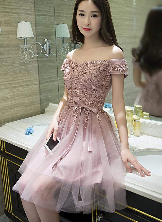 pink short dresses for wedding