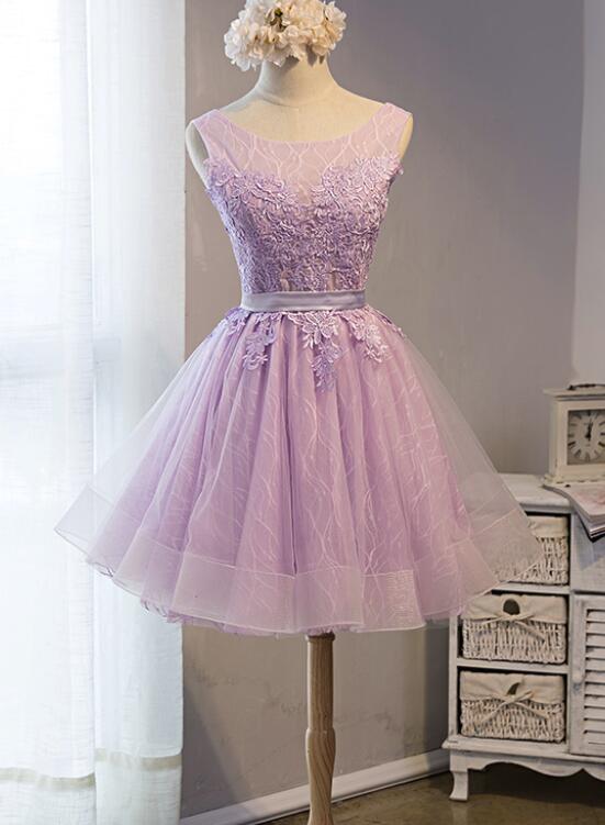 Light Short Tulle Cute Homecoming Dress, Sh – Cutedressy