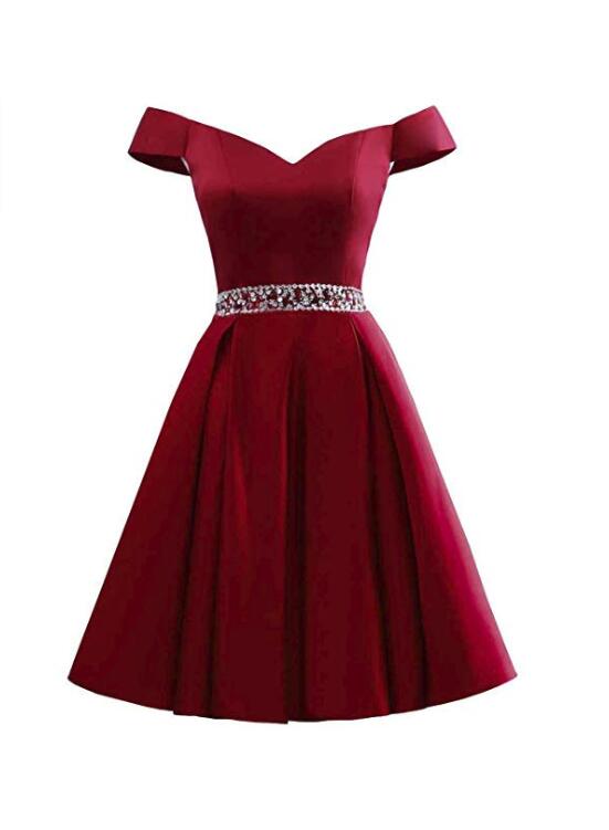 dark red hoco dresses