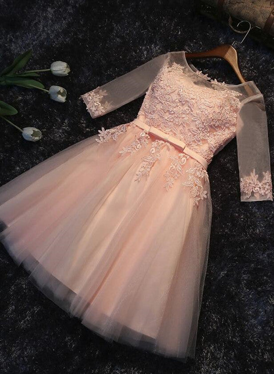 pink short sleeve dress