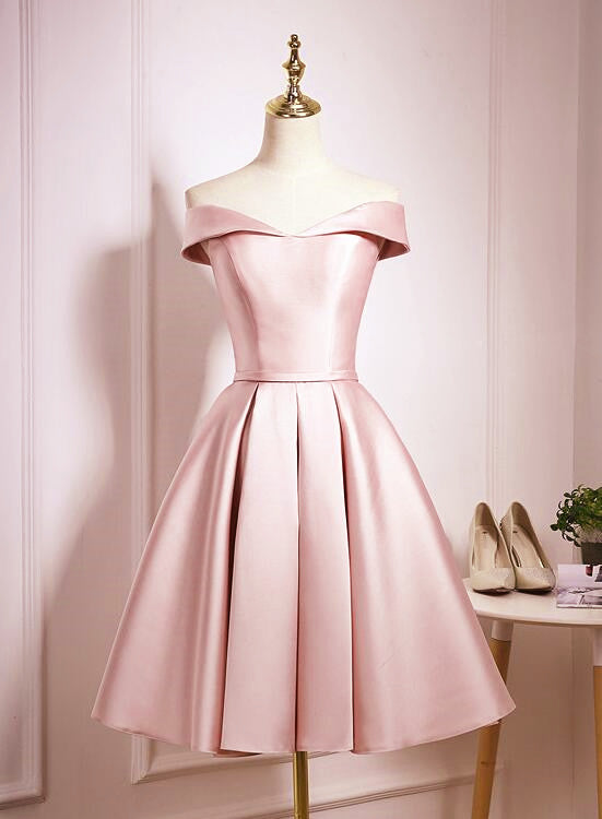 light pink knee length dress