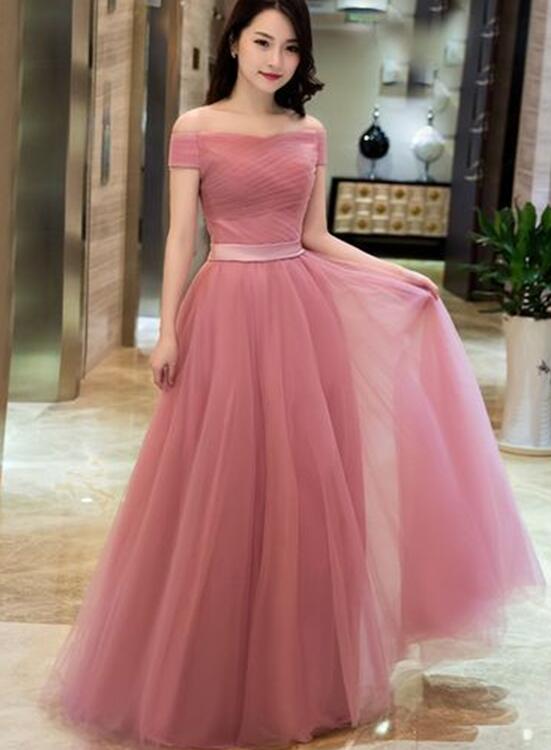 dark pink formal dress