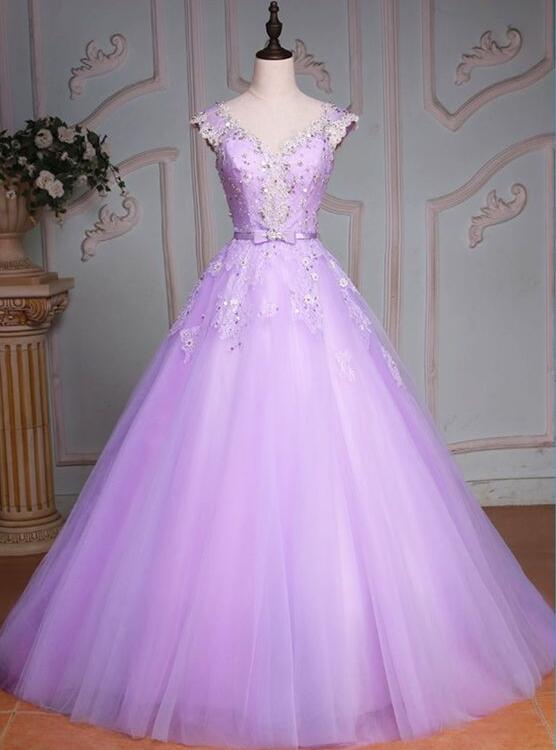 quinceanera light purple dresses