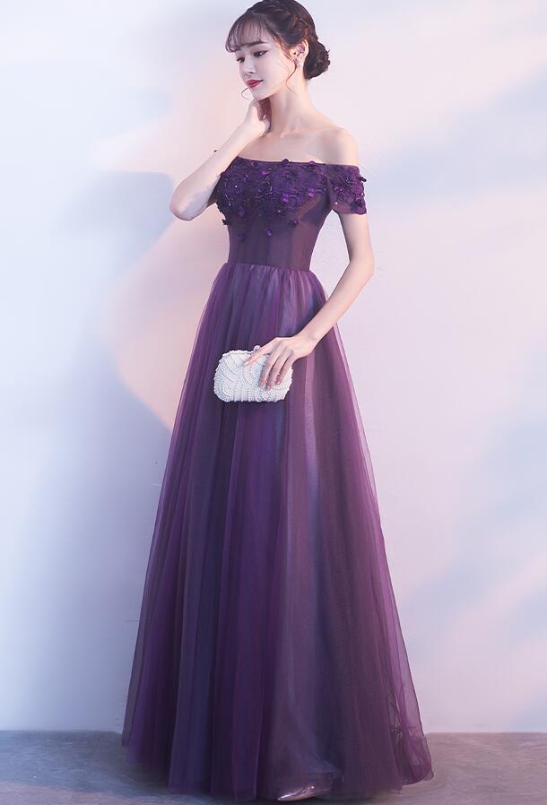 royal purple prom dresses