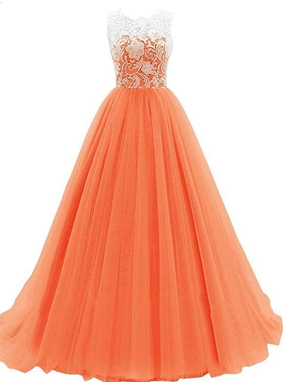 orange sweet 16 dresses