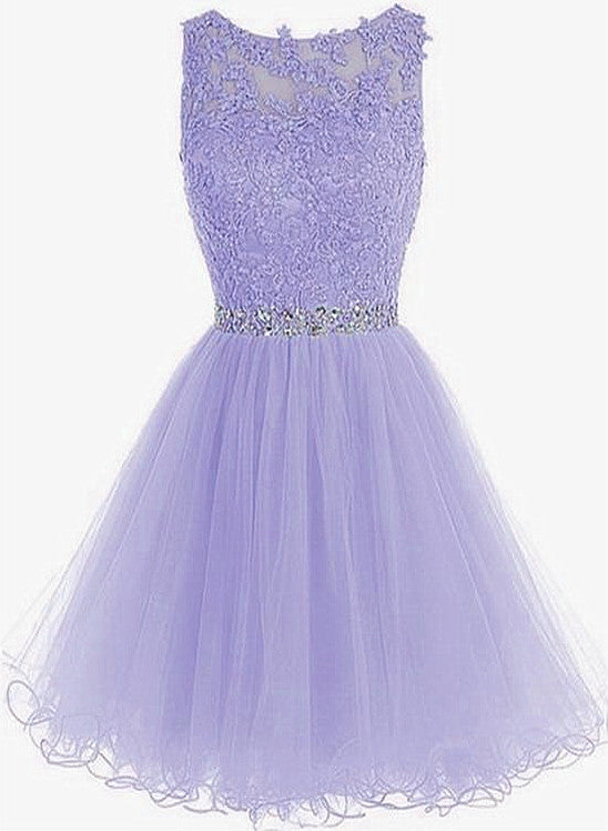 purple hoco dress