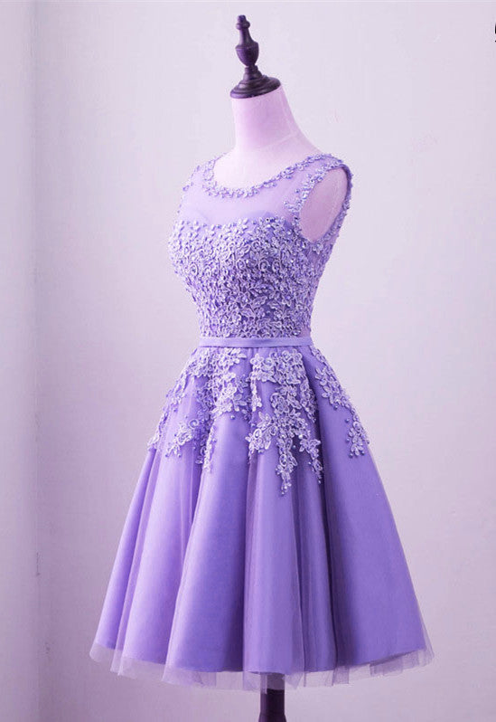 purple short dresses for juniors