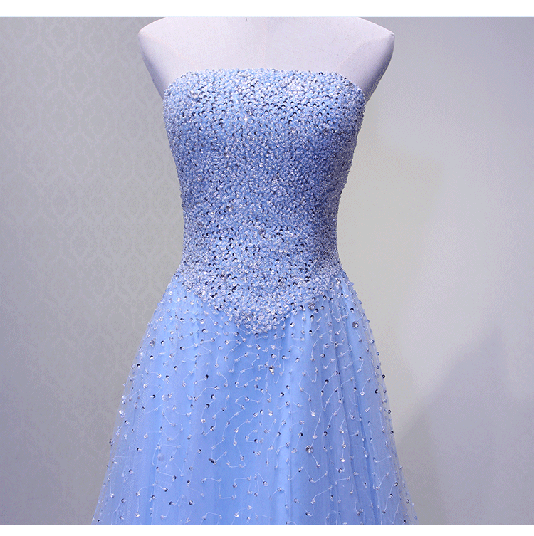 light blue sequin dress