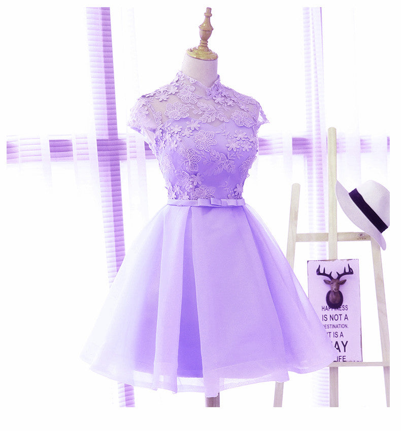 lavender graduation dress