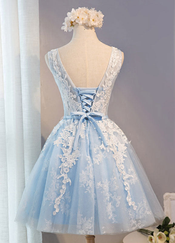 baby blue hoco dresses