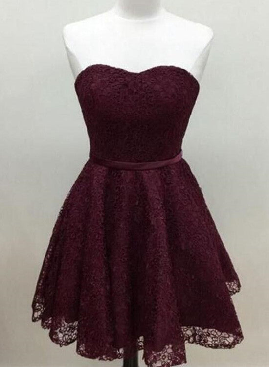 maroon homecoming dress