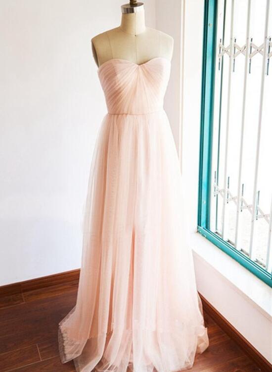 light pink wedding dresses simple