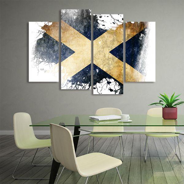 Shop Scotland Flag Contemporary Canvas Wall Art Canvasx Net