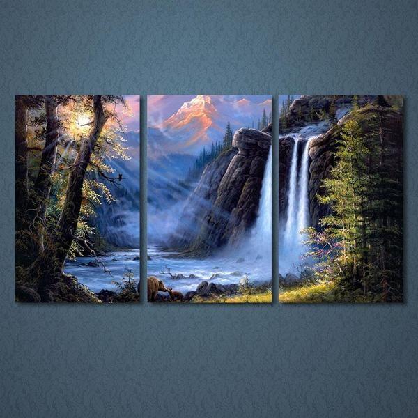 11+ Top Waterfall canvas wall art images info