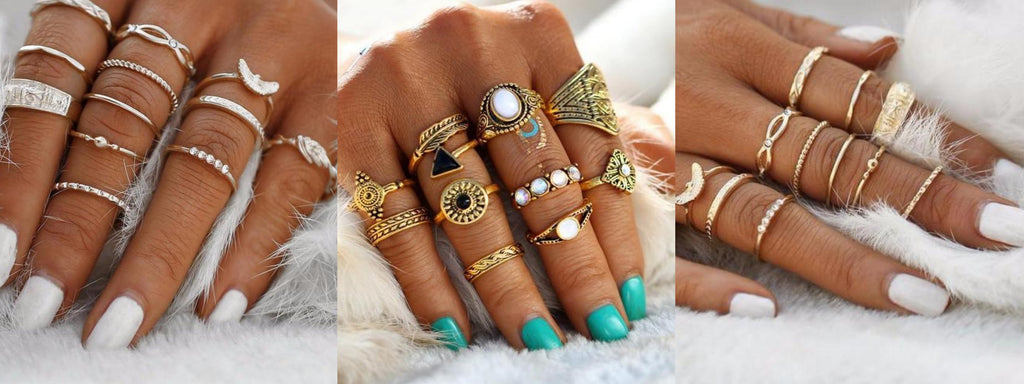 Stackable Ring Sets by Classy Women Collection