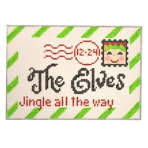 The Elves Letter - Jingle all the Way | Needlepoint.Com