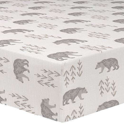 Liz Roo Crib Sheet Grey Taupe Cubby Lakeland Baby And Teen Furniture