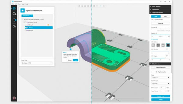 Al evitar la laboriosa conversión de CAD a STL, los usuarios pueden trabajar con alta fidelidad y avanzar rápidamente en el proceso de diseño a impresión 3D, lo que puede aumentar tanto el tiempo de comercialización como el tiempo de generación de ingresos. Advanced FDM está diseñado para acelerar la producción de piezas, manteniendo al mismo tiempo la creación de piezas especiales que minimizan el peso sin comprometer la resistencia. “Para los ingenieros de diseño y fabricación, uno de los procesos más frustrantes es 'simplificar' un archivo CAD a formato STL - sólo para requerir una reinyección posterior de la intención de diseño en el proceso de impresión STL”, dijo Mark Walker, director de Producto de Lead Software en Stratasys. “Este software está diseñado para eliminar esta complejidad, permitiendo a los diseñadores reducir las iteraciones y los ciclos de diseño y llegando a un prototipo de alta calidad y realista y a la pieza final más rápido que nunca antes”. foto GrabCAD Advanced FDM elimina el proceso de conversión de CAD a STL, creando nuevas posibilidades para diseñadores e ingenieros con impresión en 3D. Con controles de construcción nativos de CAD, la solución no requiere la generación manual de sendas complejas, lo que reduce los tiempos generales de programación para la impresión en 3D. Las características intuitivas logran las características deseadas de la pieza a través del control automático de los atributos de construcción FDM. Los ingenieros seleccionan fácilmente áreas en la geometría de diseño nativa y especifican los atributos de diseño, permitiendo que Advanced FDM calcule automáticamente las sendas de impresión en 3D. “Los flujos de trabajo basados en geometría de GrabCAD Print Advanced FDM nos han permitido afinar la construcción de piezas, cumpliendo con los requisitos de la aplicación y procesando las piezas más rápidamente que antes”, dijo Robert Heath, ingeniero de aplicaciones de fabricación aditiva de Eckhart. “La transición perfecta de mover una compilación entre aplicaciones es fácil e intuitiva”. Asignando atributos directamente a los modelos CAD, los usuarios identifican las áreas de resistencia y rigidez, controlan los rellenos, aseguran suficiente material alrededor de los orificios con insertos y evitan las costuras. Dado que las sendas se generan automáticamente a partir de las asignaciones de modelos, el usuario puede esperar pasar mucho menos tiempo en la configuración de las piezas, sin perder piezas FDM resistentes, de alta calidad y construidas específicamente. “Advanced FDM ha demostrado ser invaluable para mejorar nuestro tiempo de procesamiento de piezas. Cuando se procesaba un gran número de herramientas y dispositivos en un entorno con mucha presión de tiempo, era crucial asegurarse de que las áreas de herramientas más fuertes fueran correctas a la primera, siempre”, afirmó Dave Hewitson, programador de Rapid Prototyping de McLaren. “Advanced FDM niega el requisito de múltiples programas - creando un proceso más eficiente. También nos ha permitido controlar de forma más eficaz la estructura de las piezas de los vehículos de uso final, algo que antes era muy difícil con las soluciones que teníamos a mano. Esto significa que podemos llevar mejores partes a la pista más rápido”. Advanced FDM de GrabCAD está disponible ahora vía descarga con GrabCAD Print (a partir de las versiones 1.24) y es compatible con los siguientes sistemas de impresión en 3D de Stratasys: F370, Fortus 380mc, Fortus 380mc Carbon Fiber Edition, Fortus 450mc, Fortus 400mc, Fortus 900mc y F900. Conozca más sobre el poder de GrabCAD y Advanced FDM y el poder de Stratasys visitando: https://grabcad.com/print/features o https://www.stratasys.com/software