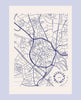 Theedoek Mechelen Blauw