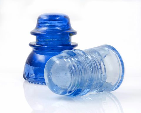 Cobalt and Soft Blue Insulators