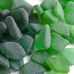 Kelly Green, Jade and Forest Green Sea Glass
