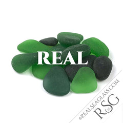 Real Green Sea Glass