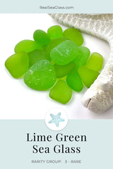 Lime Green Sea Glass Rarity Color Card