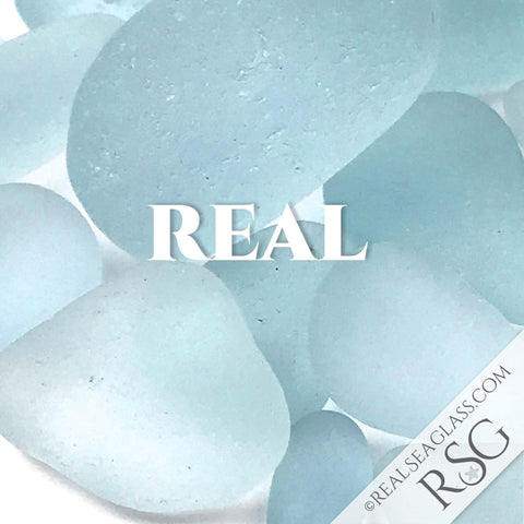 Real Soft Blue Sea Glass vs. Fake Sea Glass