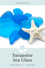 Turquoise Sea Glass Color Rarity Card