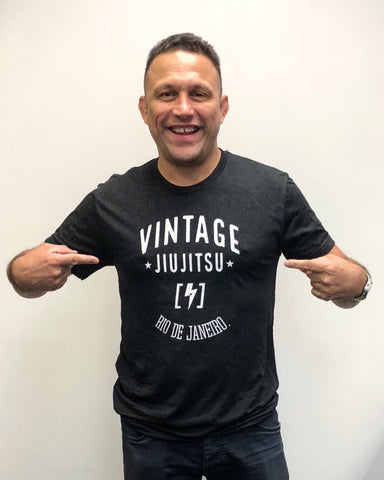 Renzo Gracie MMA Legend wearing also known as vintage jiujitsu Tshirt