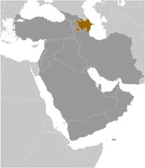 Azerabijan locator map