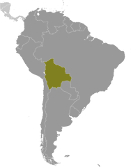 Bolivia locator map