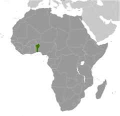 Benin locator map