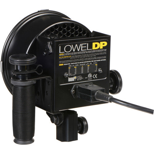 Lowel DP 1000W Continuous Tungsten Flood/Spot Light W/ 4 Leaves/Barndoor *Tested 