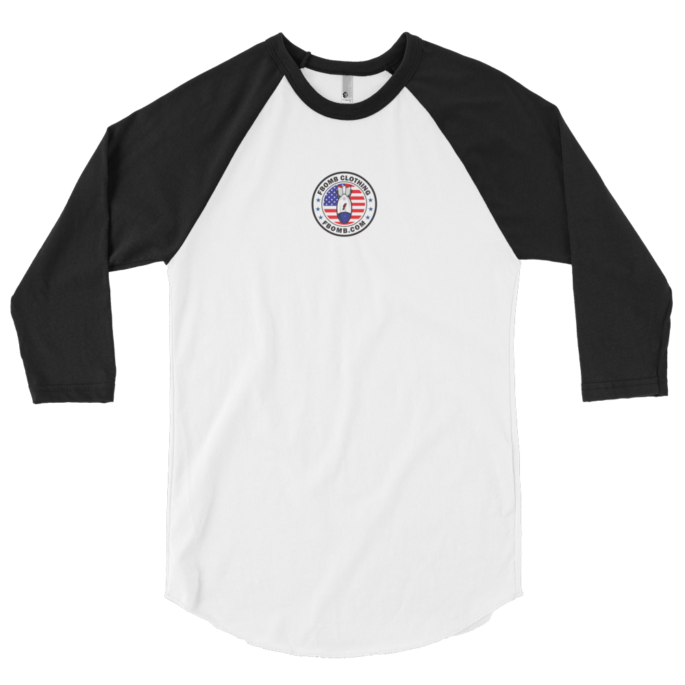 Modern matthewstyer Patriot 3/4 sleeve raglan shirt