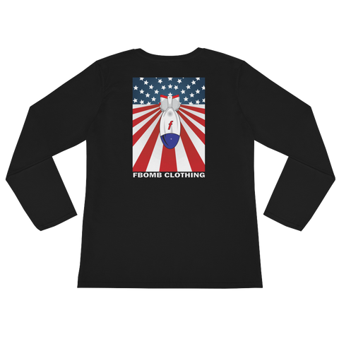 Ladies Modern Patriot matthewstyer Dark Colored Long Sleeve T-Shirt