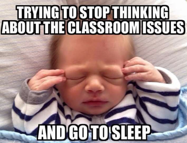 Teacher Memes - Sunday Night Anxiety | Faculty Loungers Gifts for Teachers